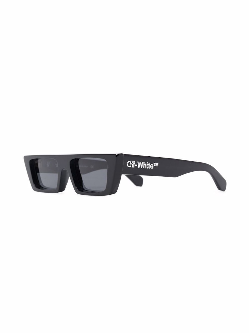 Off-White Marfa Rectangular Frame Sunglasses Black/Dark Grey/White (Oeri010Y21Pla0011007)