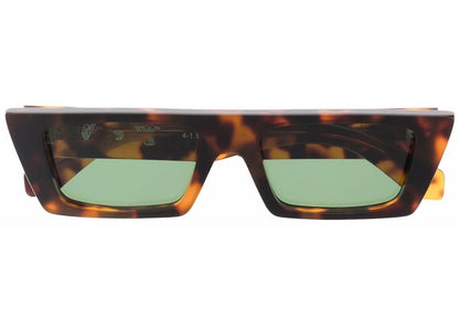 off-white marfa rectangular frame sunglasses brown green white (oeri010y21pla0016055) No Find