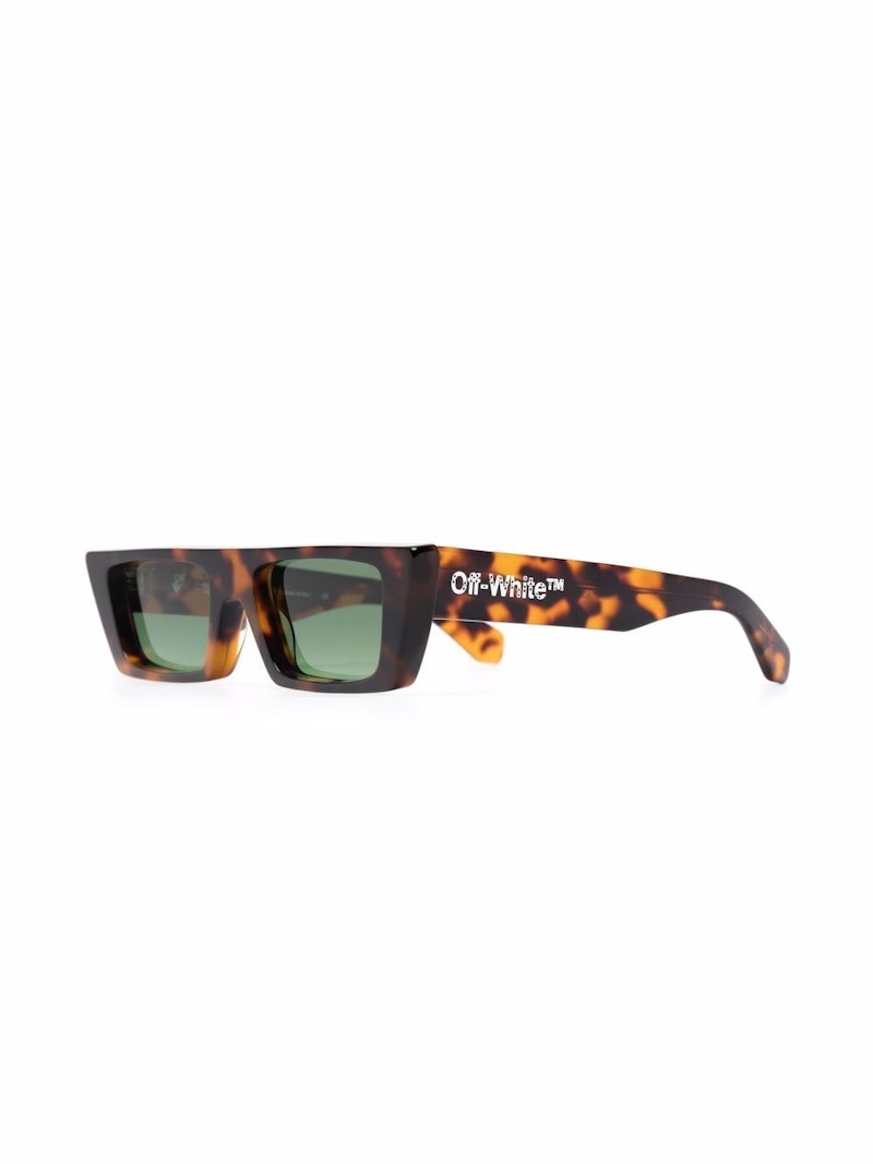 Off-White Marfa Rectangular Frame Sunglasses Brown/Green/White (Oeri010Y21Pla0016055)