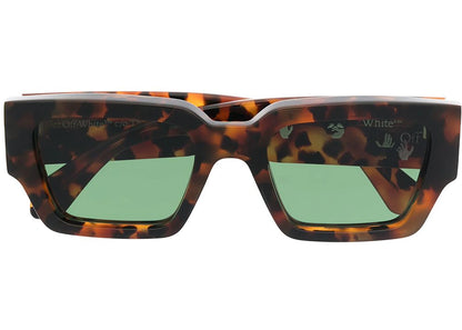 off-white mari rectangular frame sunglasses havana brown/black (omri010r21pla0016010 / omri013s21pla0016055)