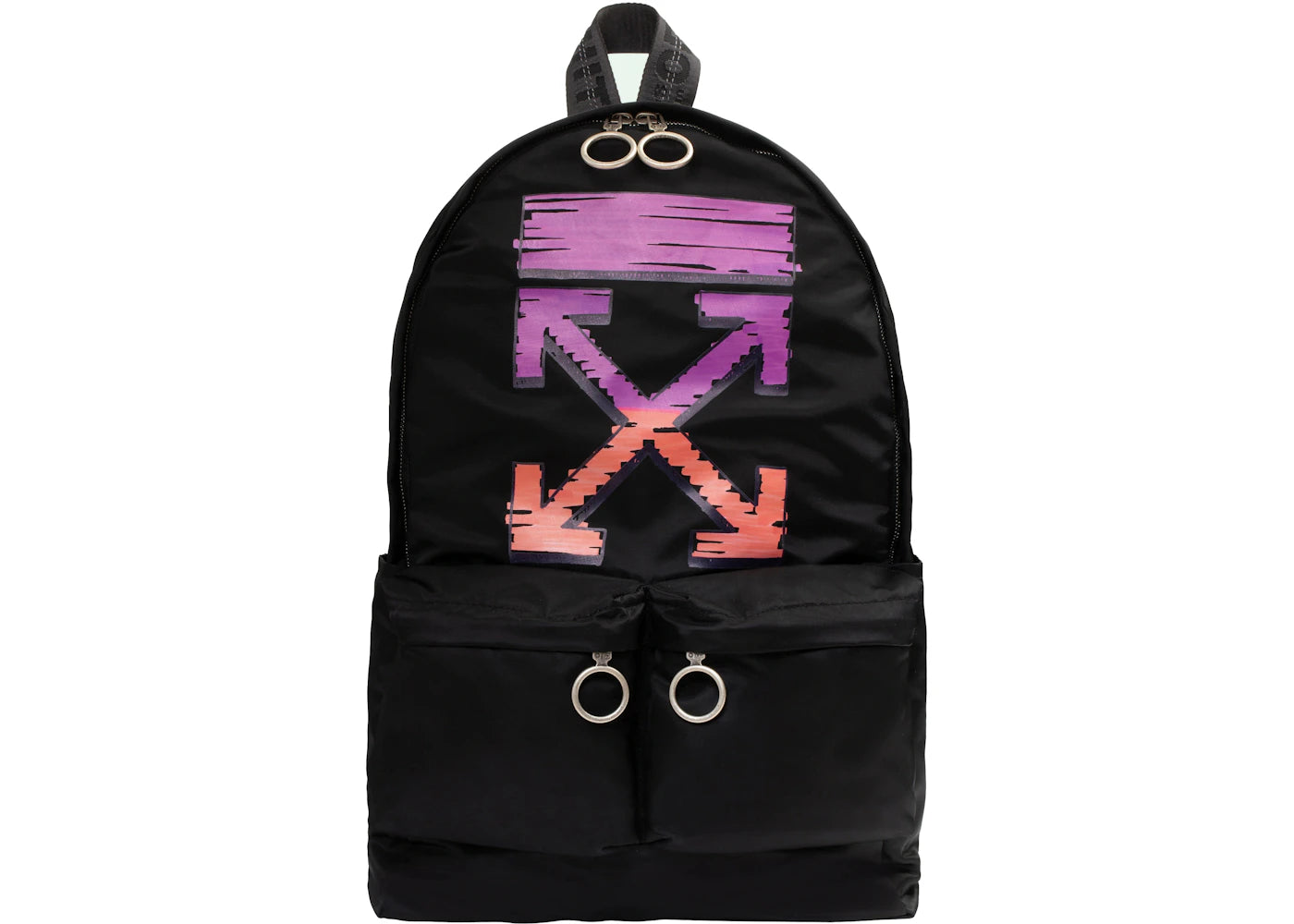 Off-White Marker Arrow Easy Backpack Black Fuschia
