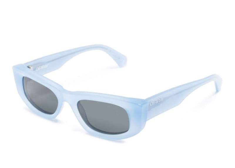 Off-White Matera Rectangle Sunglasses Light Blue/Grey (Oeri090F23Pla0014007)