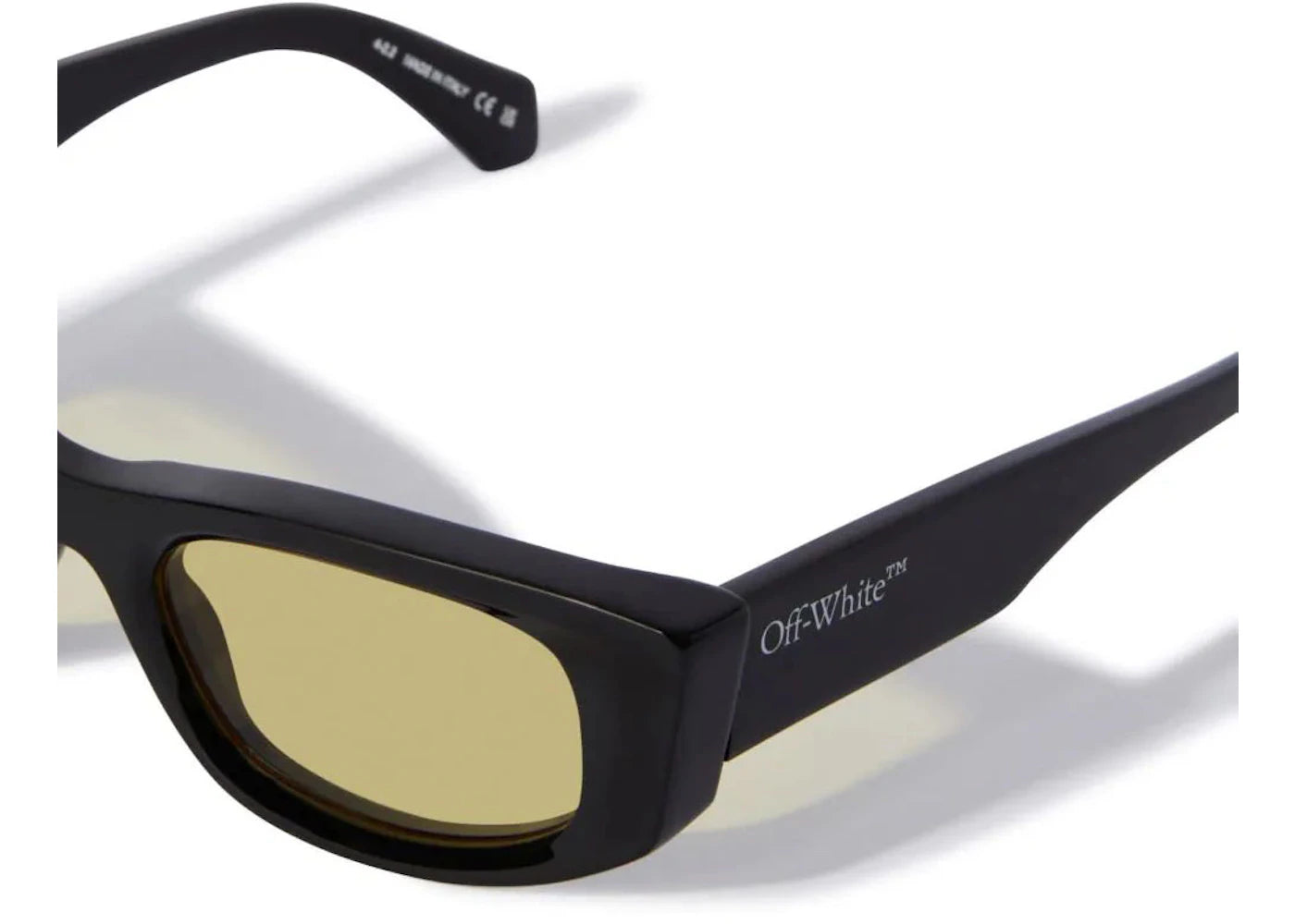 off-white matera sunglasses black/yellow (oeri090f23pla0011018)