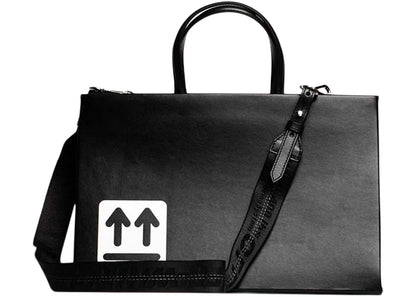 off-white medium box bag black/white