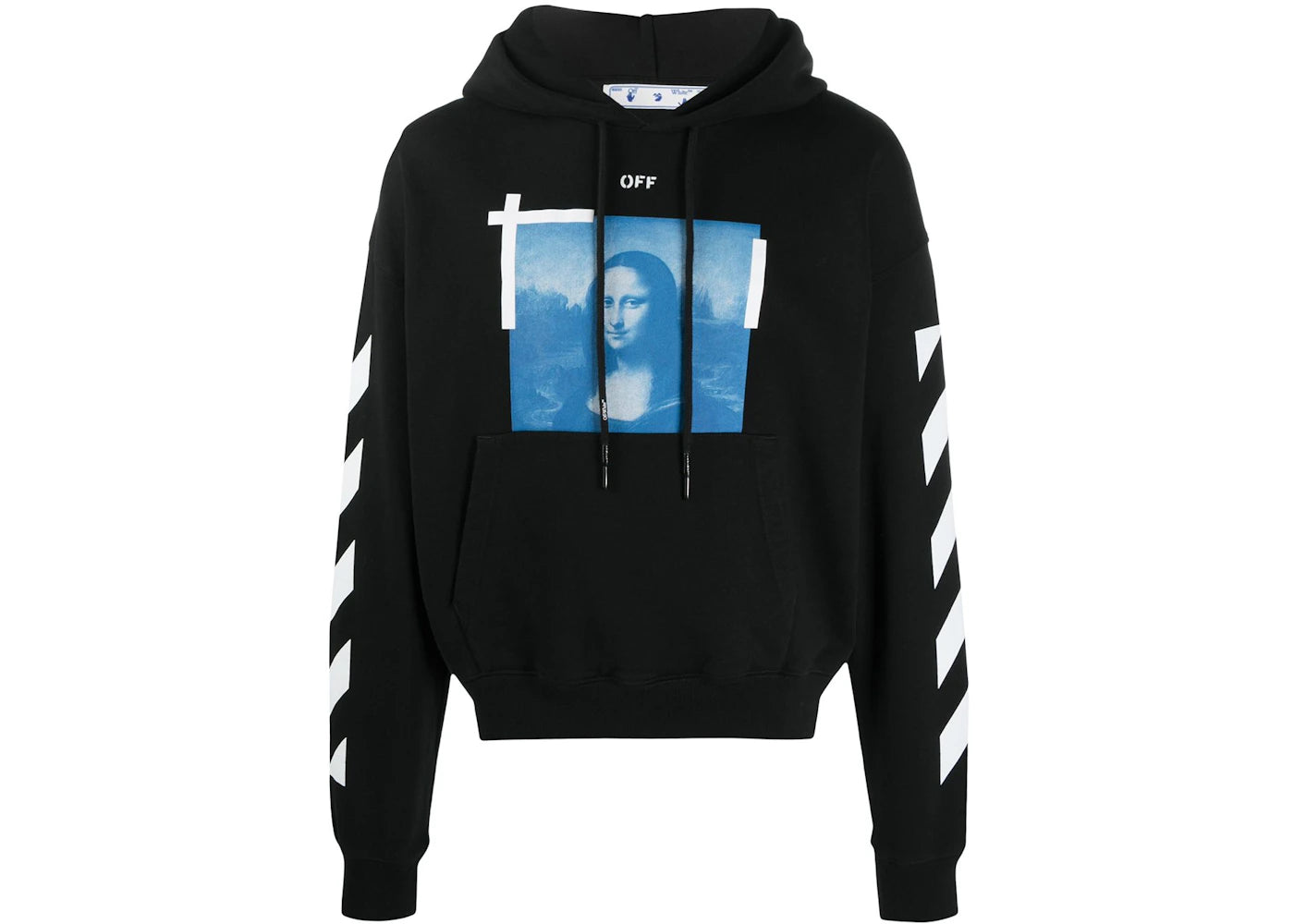 off-white mona lisa photograph hoodie black