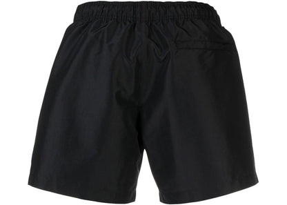 off-white off logo print swim shorts black