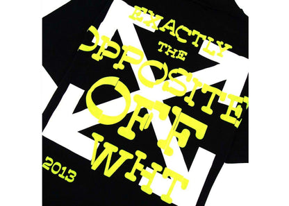 off-white opposite arrows s/s tee black/yellow
