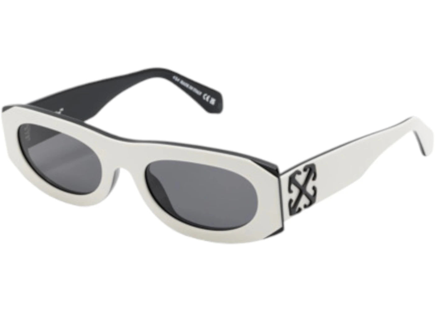Off-White Orlando Sunglasses White Dark Grey (Oeri13Of24Pla0010107-Fr)