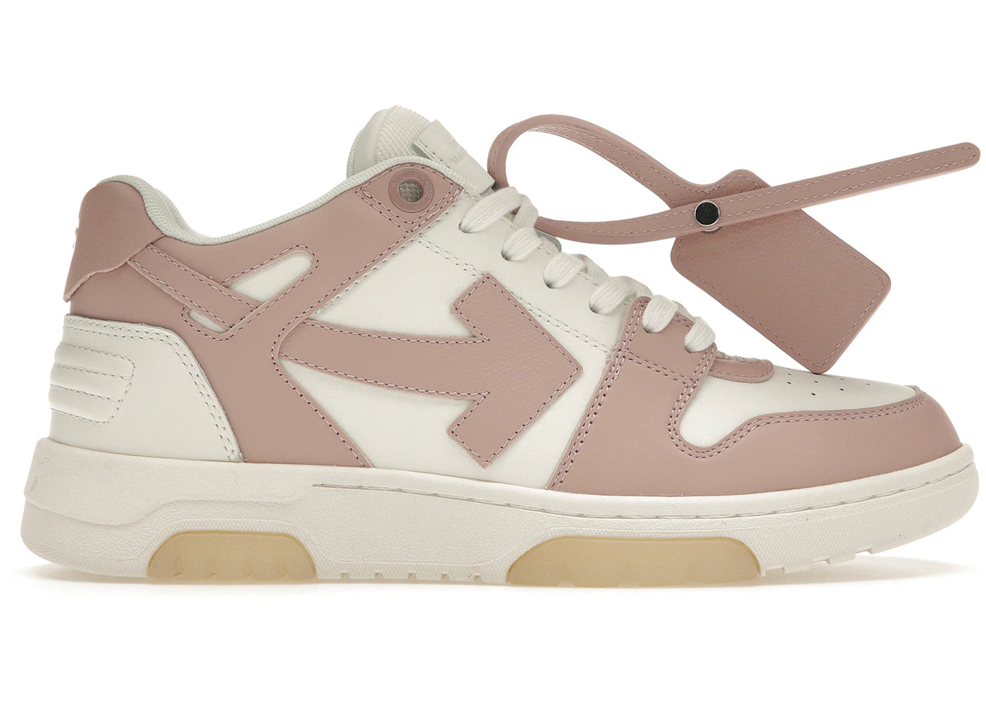 Off-White Out Of Office "Ooo" Low Tops White Pink (Women'S)