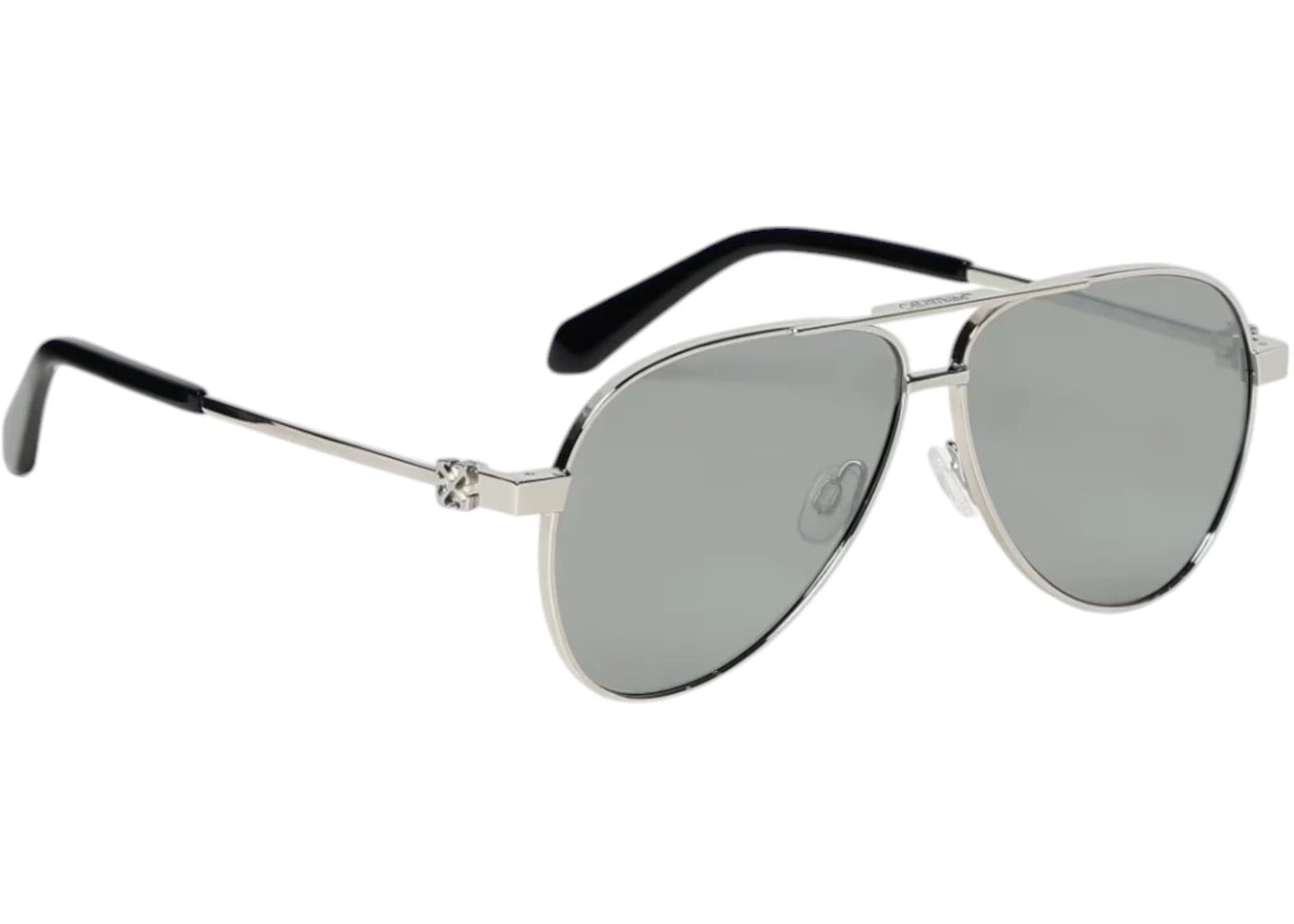 Off-White Ruston L Sunglasses Silver Mirror (Oeri122S24Met0017272-Fr)