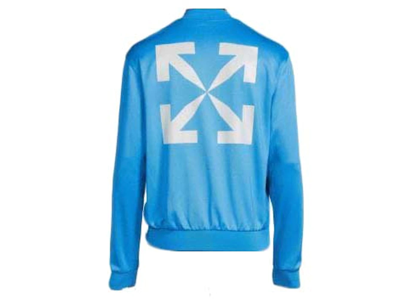 off-white single arrow slim fit track jacket cyan blue