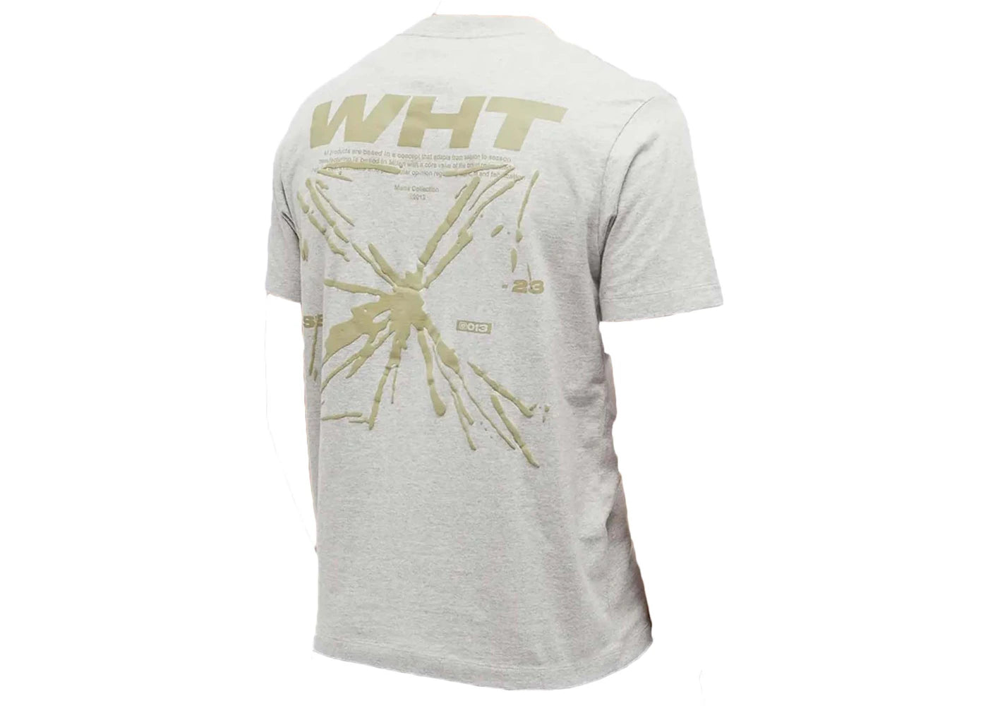 off-white splash arrow slim s/s tee grey