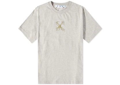 off-white splash arrow slim s/s tee grey