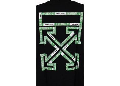 off-white tape arrows pkt skate l/s t-shirt black