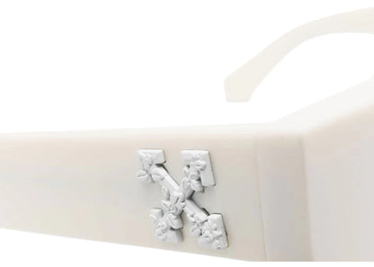 off-white the pantheon square frame sunglasses bone white