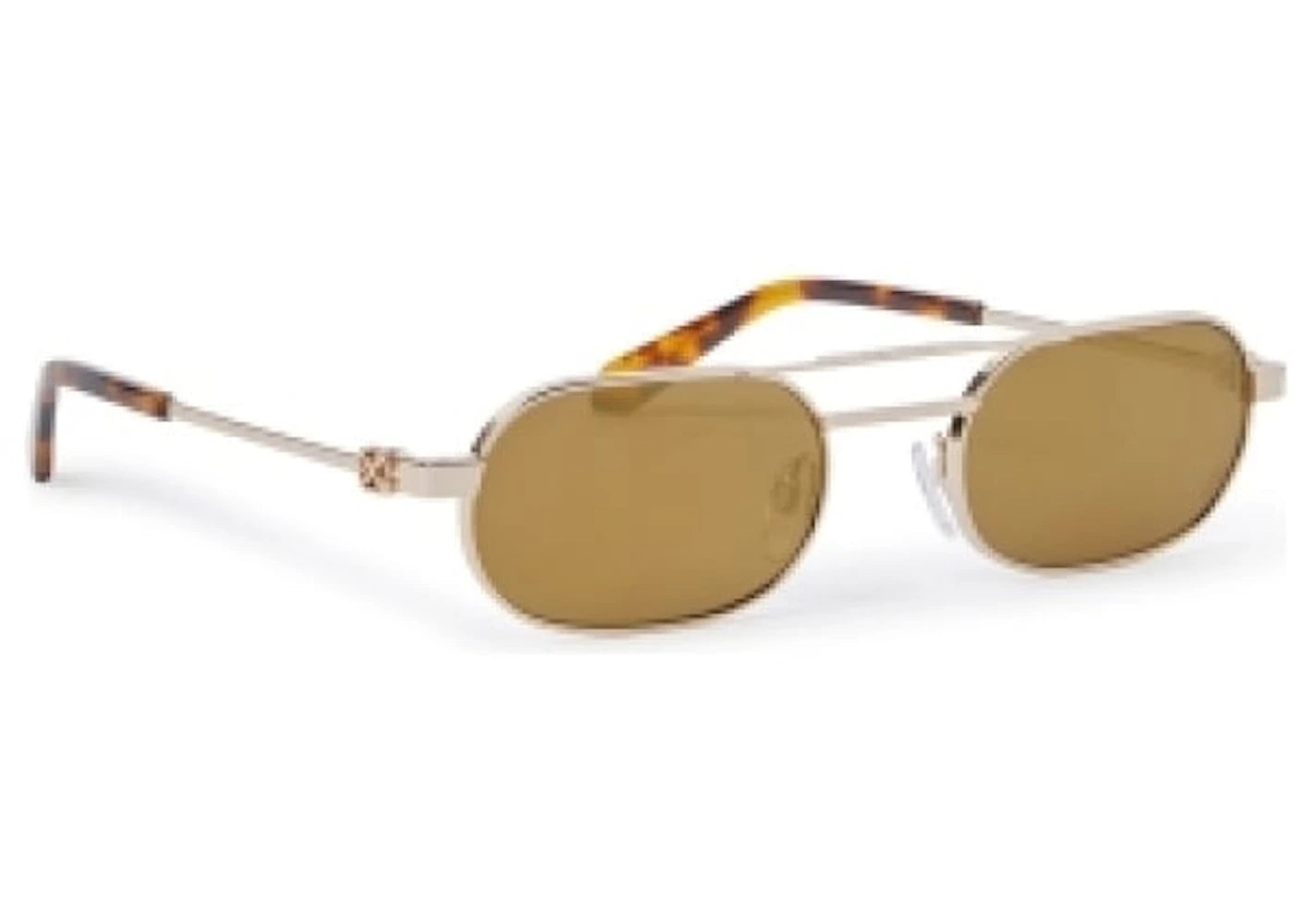 off-white vaiden sunglasses gold/brown (oeri123s24met0017676-fr)