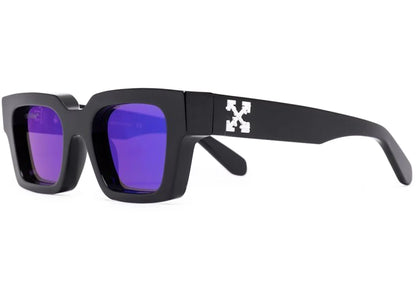 Off-White Virgil Rectangle Frame (15Cm) Sunglasses Black White Blue (Oeri033S22Pla0011045)