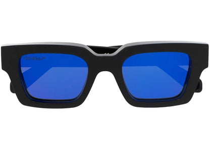 off-white virgil rectangle frame sunglasses black white blue (oeri022s22pla0011045) No Find