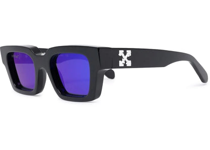 off-white virgil rectangle frame sunglasses black/white/blue (oeri022s22pla0011045)