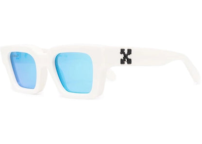 Off-White Virgil Rectangle Frame Sunglasses White Black Blue (Oeri022S22Pla0010140)