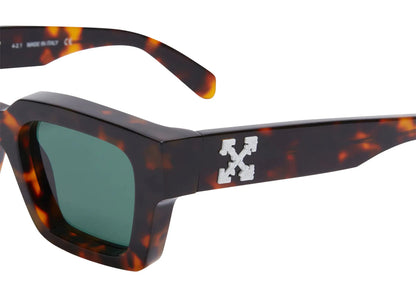 off-white virgil square frame sunglasses brown turtleshell havana green No Find