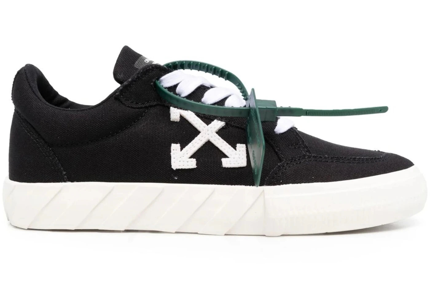 Off-White Vulc Low Canvas Black White Sole (Women'S)