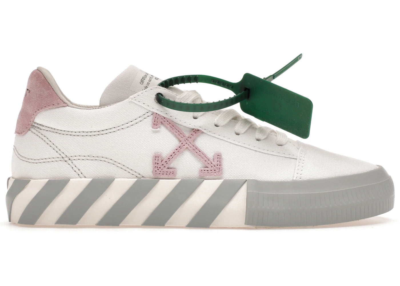 Off-White Vulc Low Canvas White Light Pink Grey