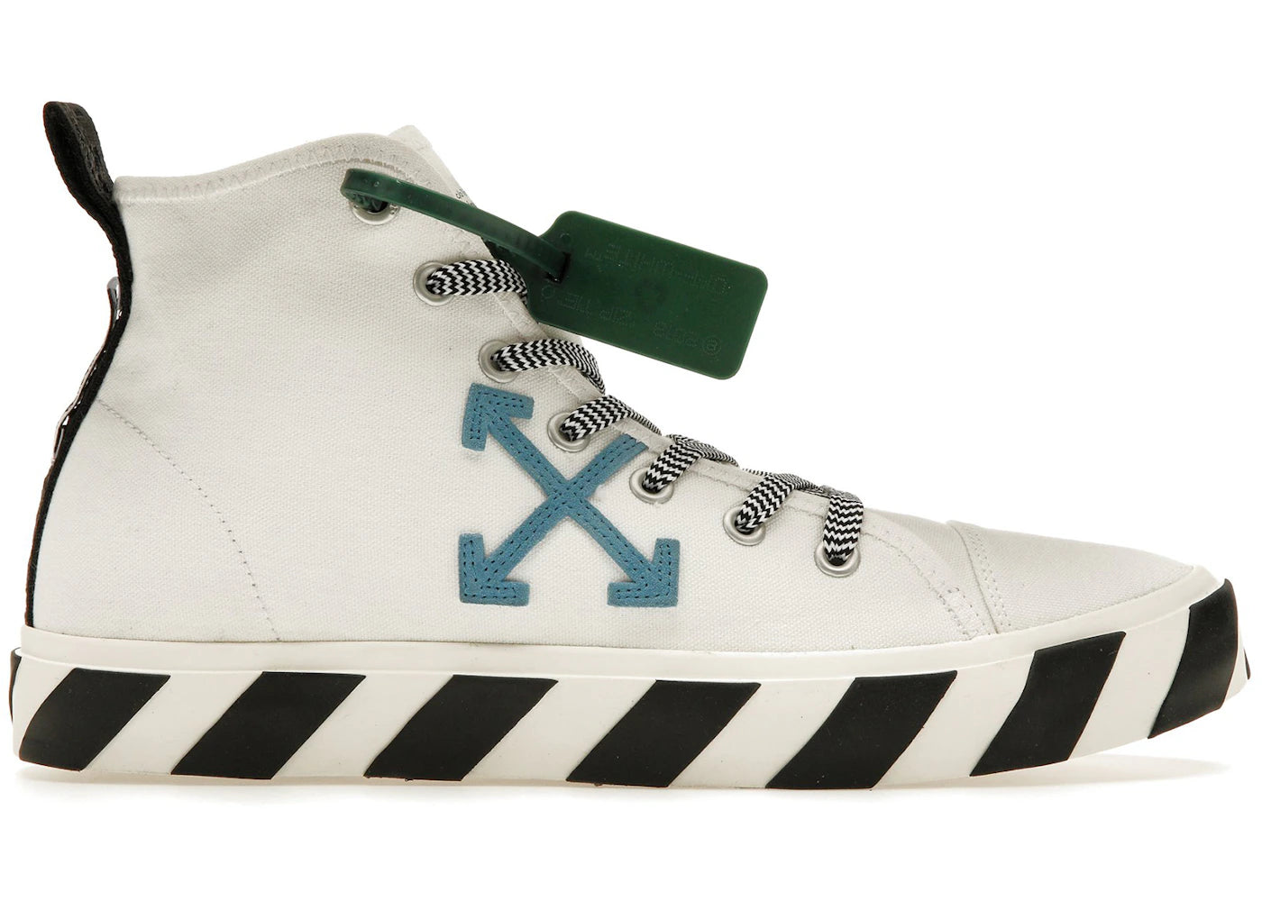 Off-White Vulc Mid White Blue