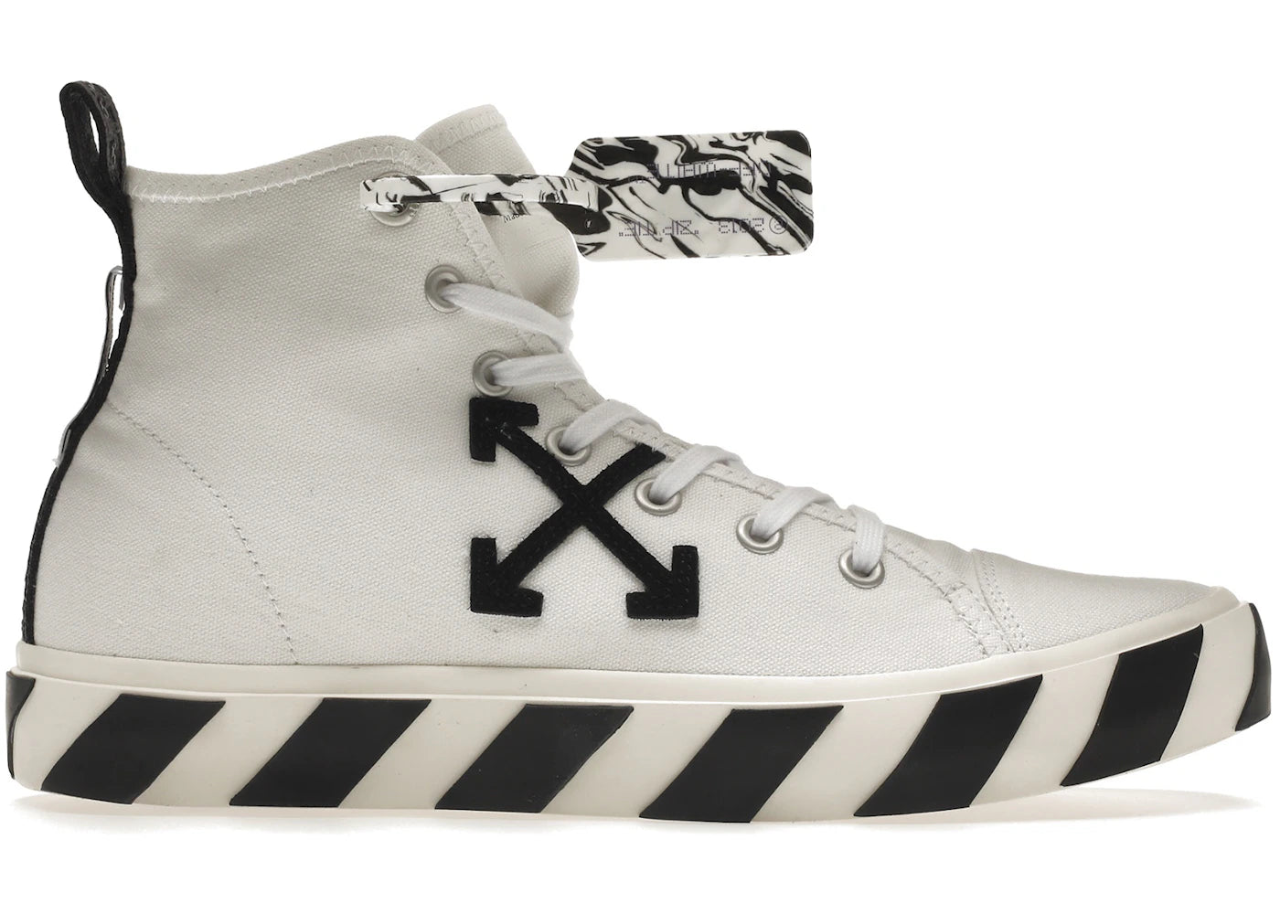 Off-White Vulcanized Mid Top White Black