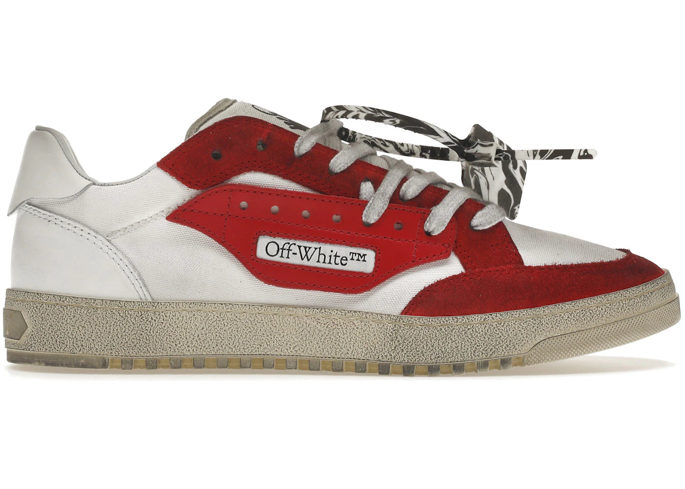 Off-White Vulcanized 5.0 Low Top White Red