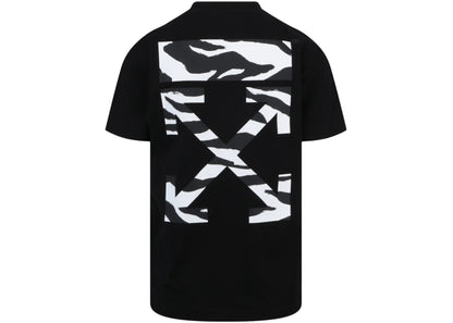 off-white women's zebra arrow casual t-shirt black