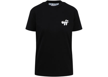 off-white women's zebra arrow casual t-shirt black