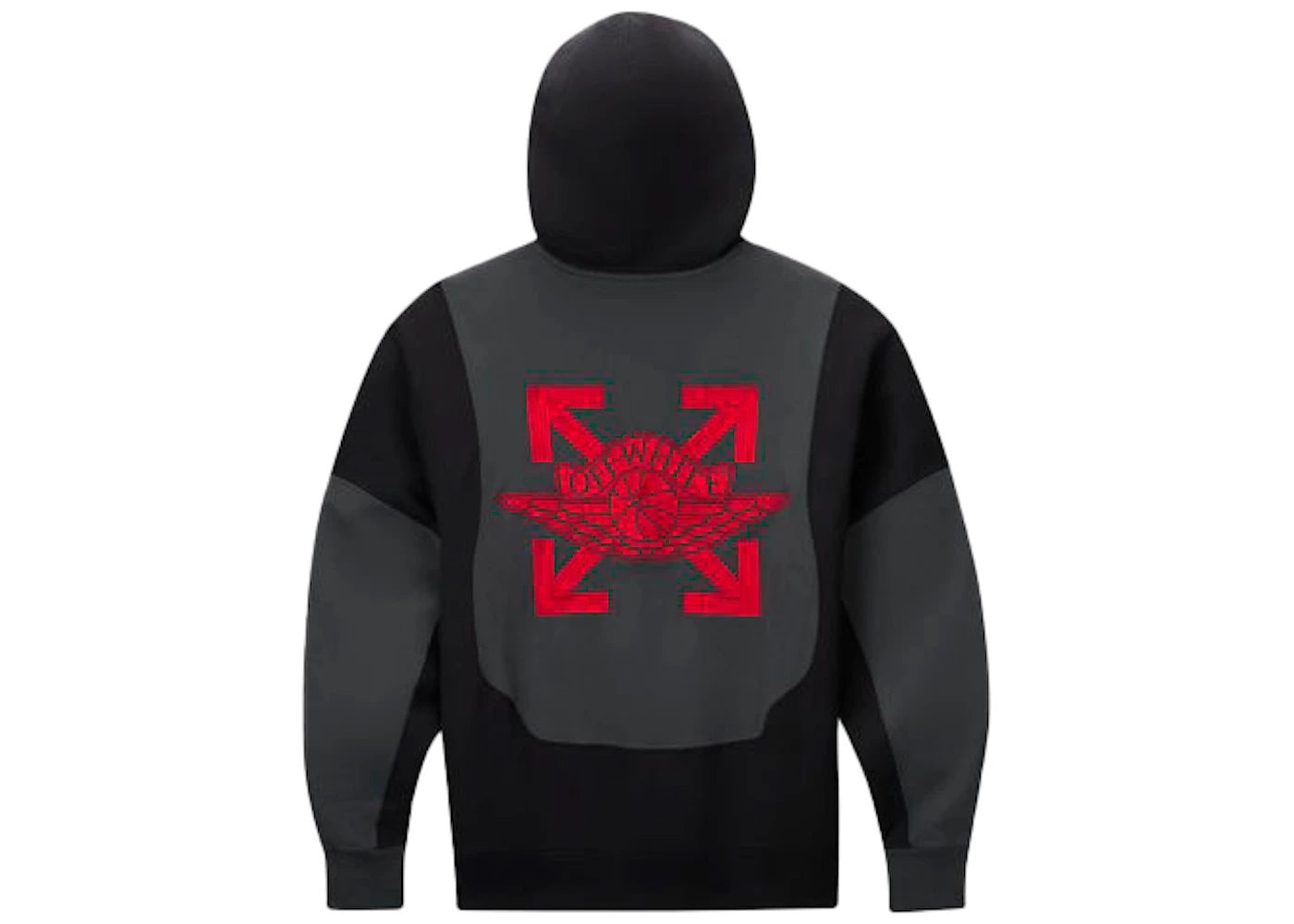 off-white x jordan hoodie black