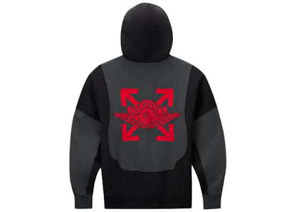 off-white x jordan hoodie black