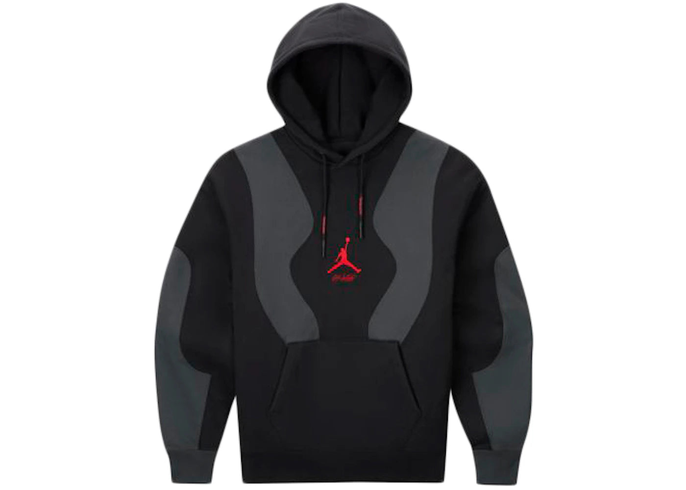 off-white x jordan hoodie hoodie (asia sizing) black