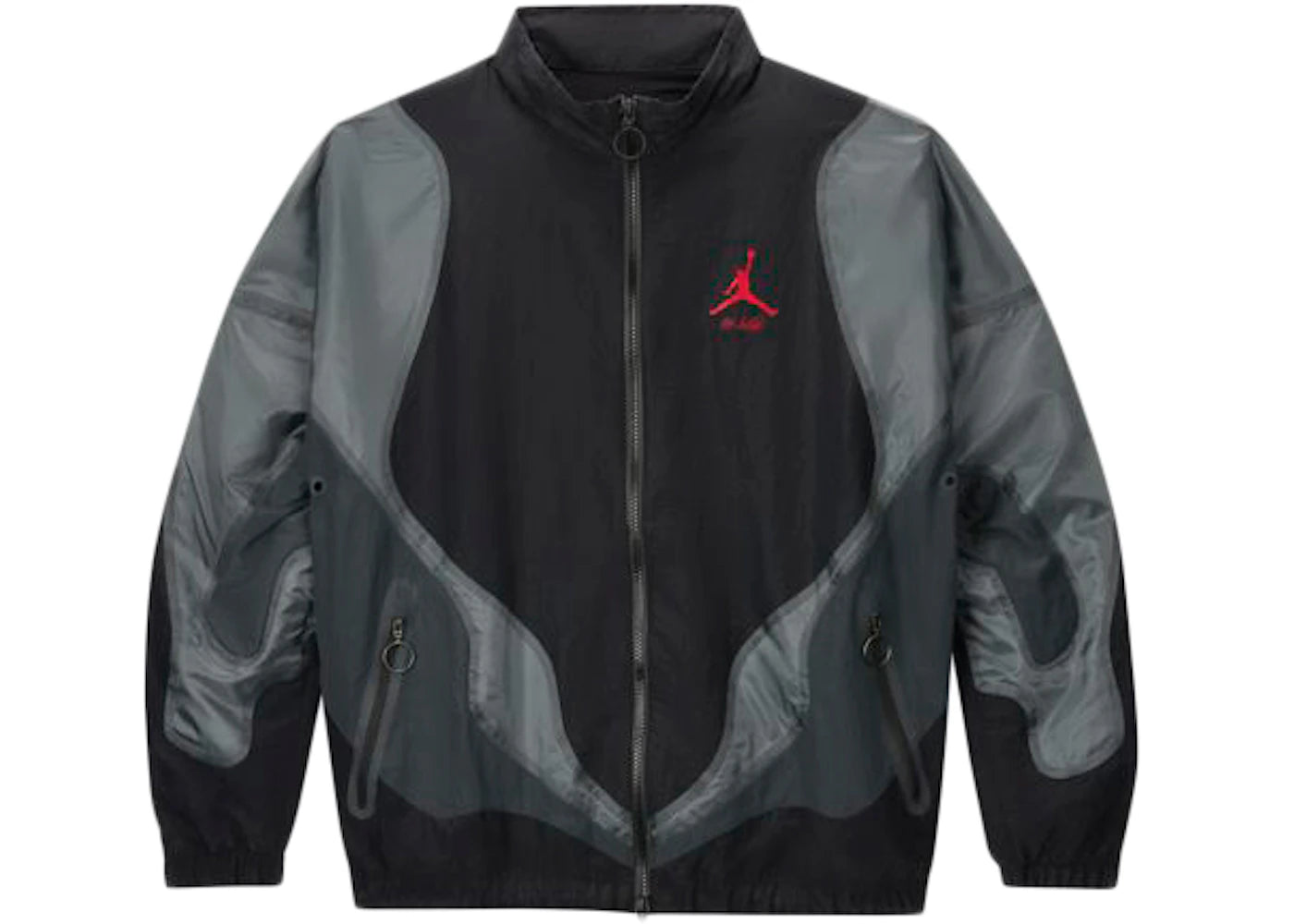 off-white x jordan woven jacket black