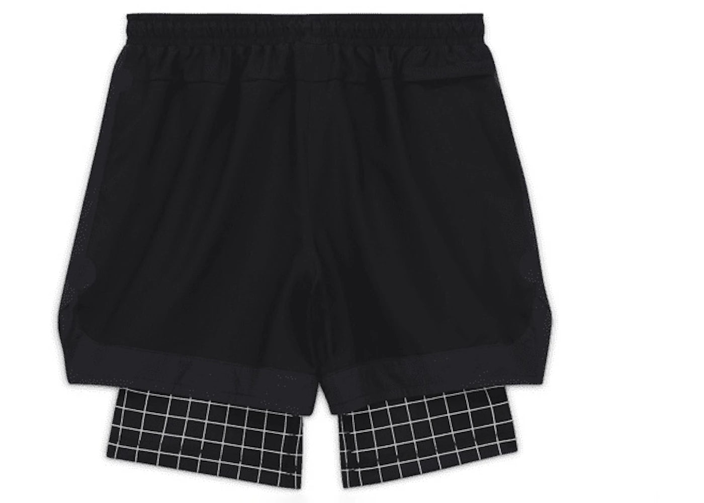 off-white x nike shorts black grid