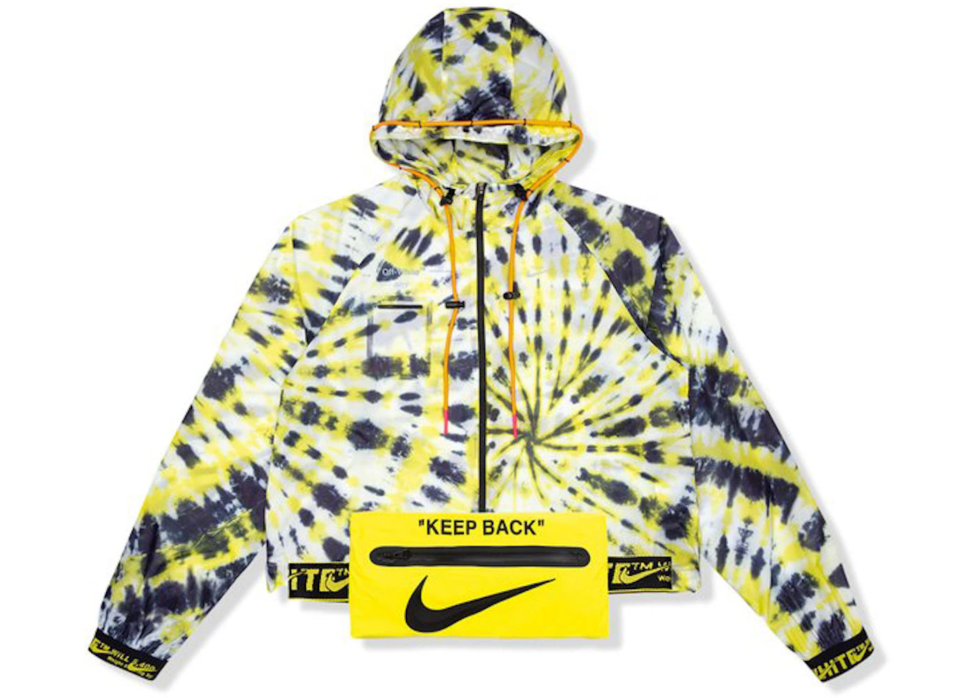 off-white x nike women's nrg aop jacket volt