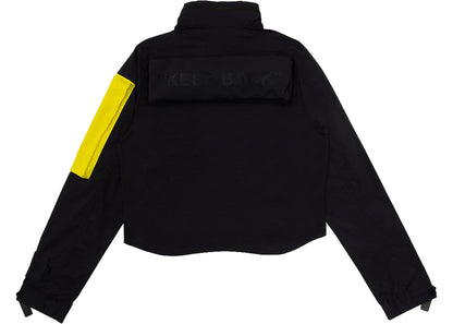 off-white x nike women's running jacket black/yellow