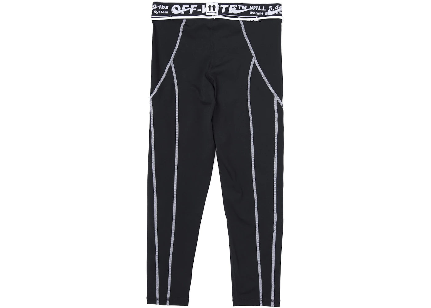 off-white x nike women's tights black