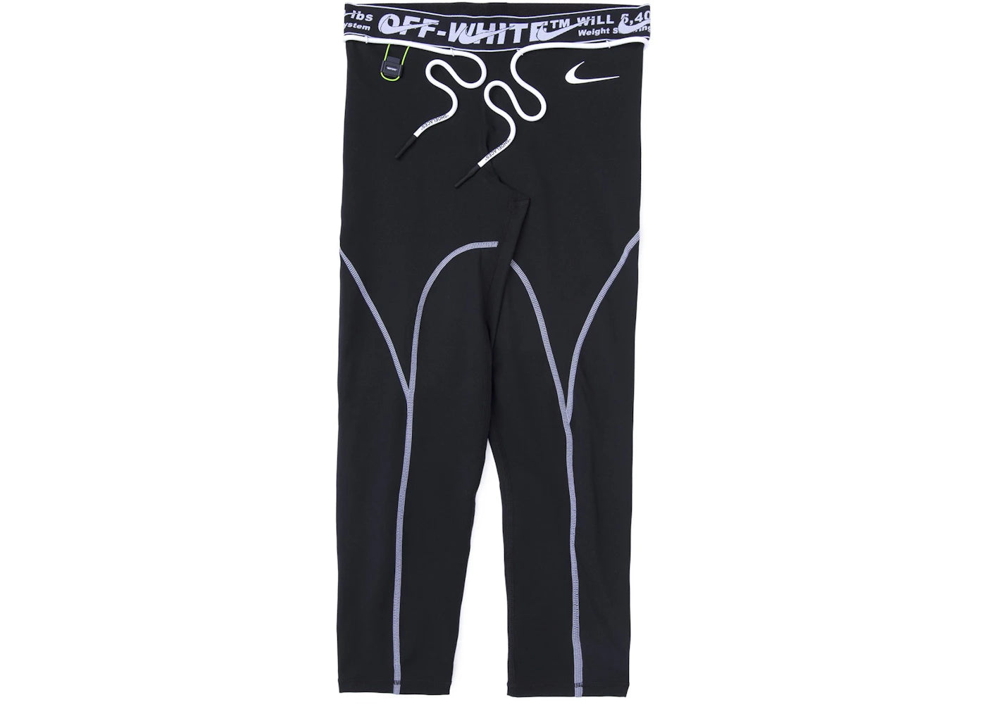 off-white x nike women's tights black
