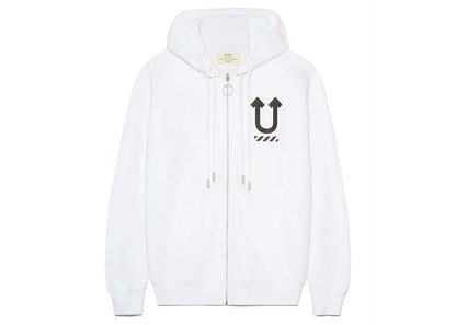 off-white x undercover crossover double sided logo jacket white