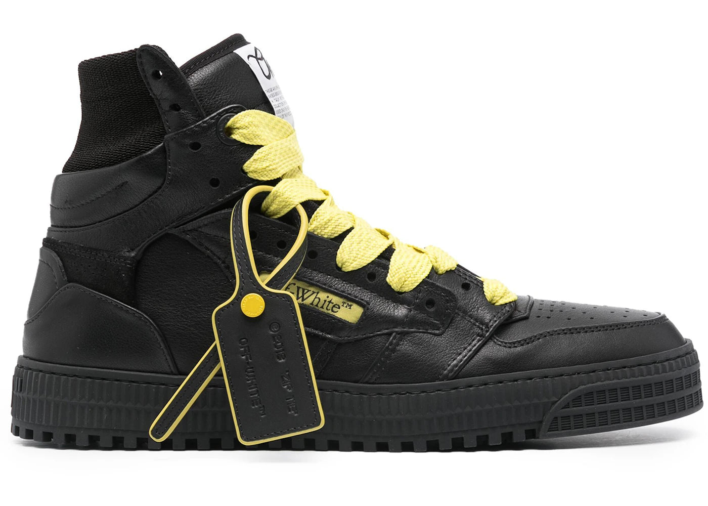 Off-White Off Court 3.0 Big Lace Black Yellow