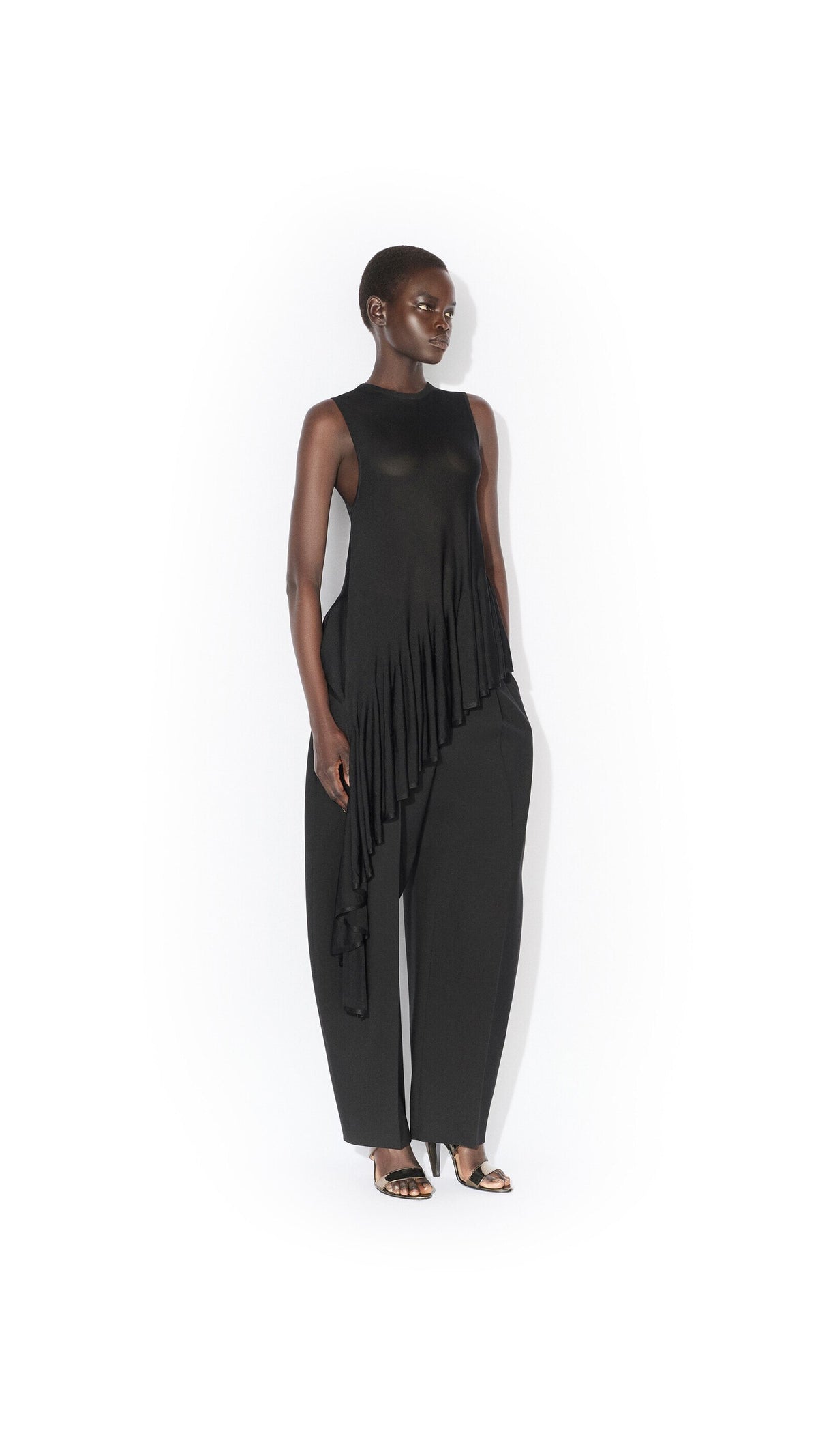 Alaïa Wool Gabardine Round Pants