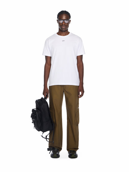 Off-White Newspaper Arrow Slim Logo Tee Black