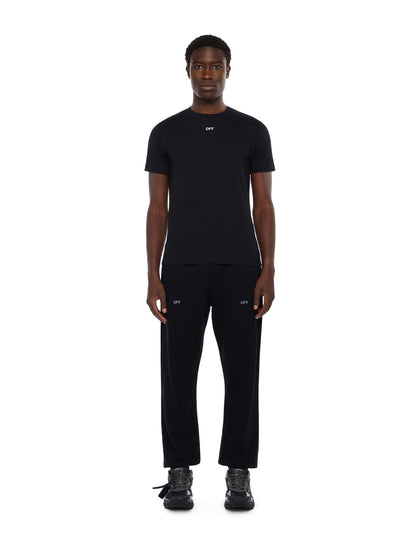 Off-White Newspaper Arrow Slim Logo Tee Black