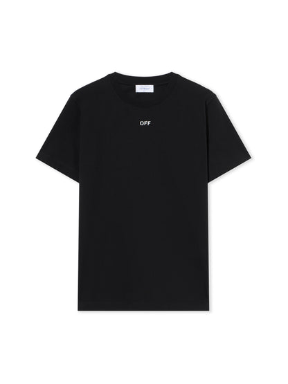 Off-White Newspaper Arrow Slim Logo Tee Black