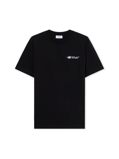 Off-White Ink Arrow Slim Logo Tee Black Cream