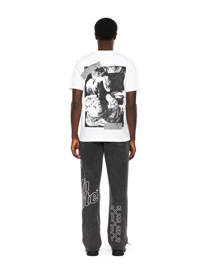Off-White Cupid Tape Slim Tshirt Black