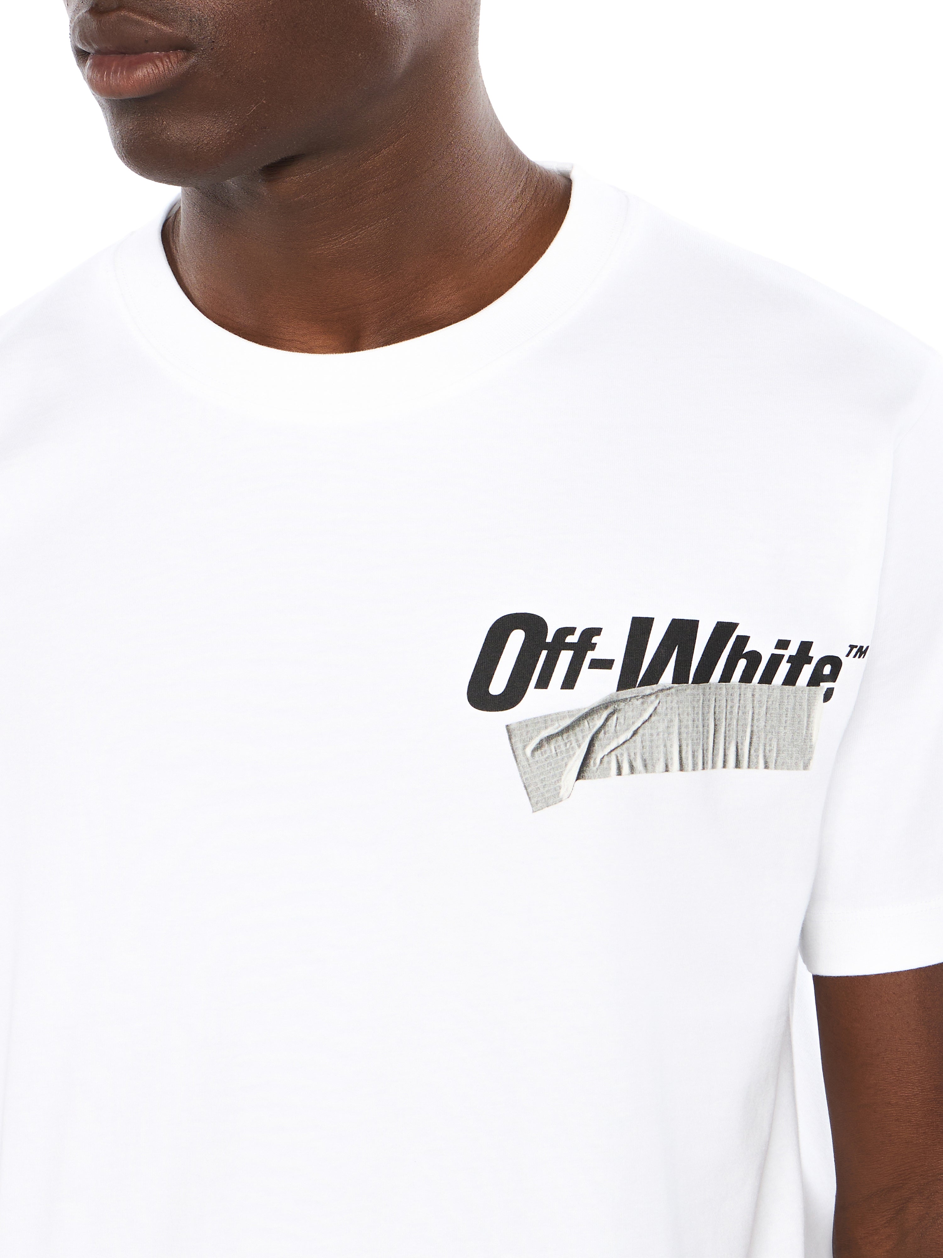 Off-White Cupid Tape Slim Tshirt Black